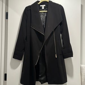 H&M Women’s Black Coat (Size 4)